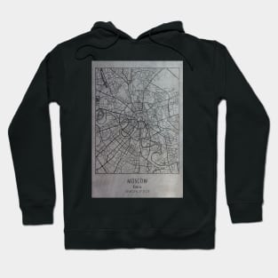 Moscow, Russia, city map Hoodie